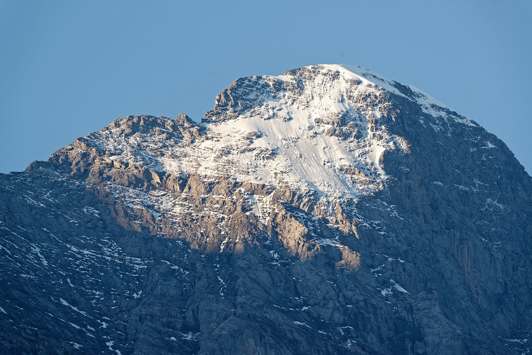 The north face of the Eiger seen from Grindelwald