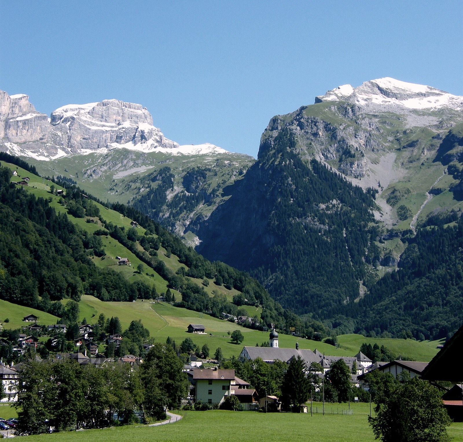 The Engelberg valley below Titlis